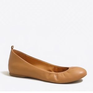 J Crew Leather Anya Ballet Flats